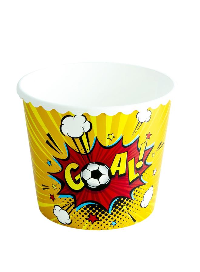 HEREVIN 2.3 Litre Goal-Themed Popcorn And Chips Snack Bowl - Image 1